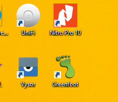 Tampilan Greenfoot pada Desktop