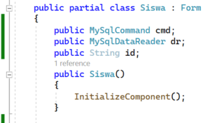Deklarasi Variabel Public C