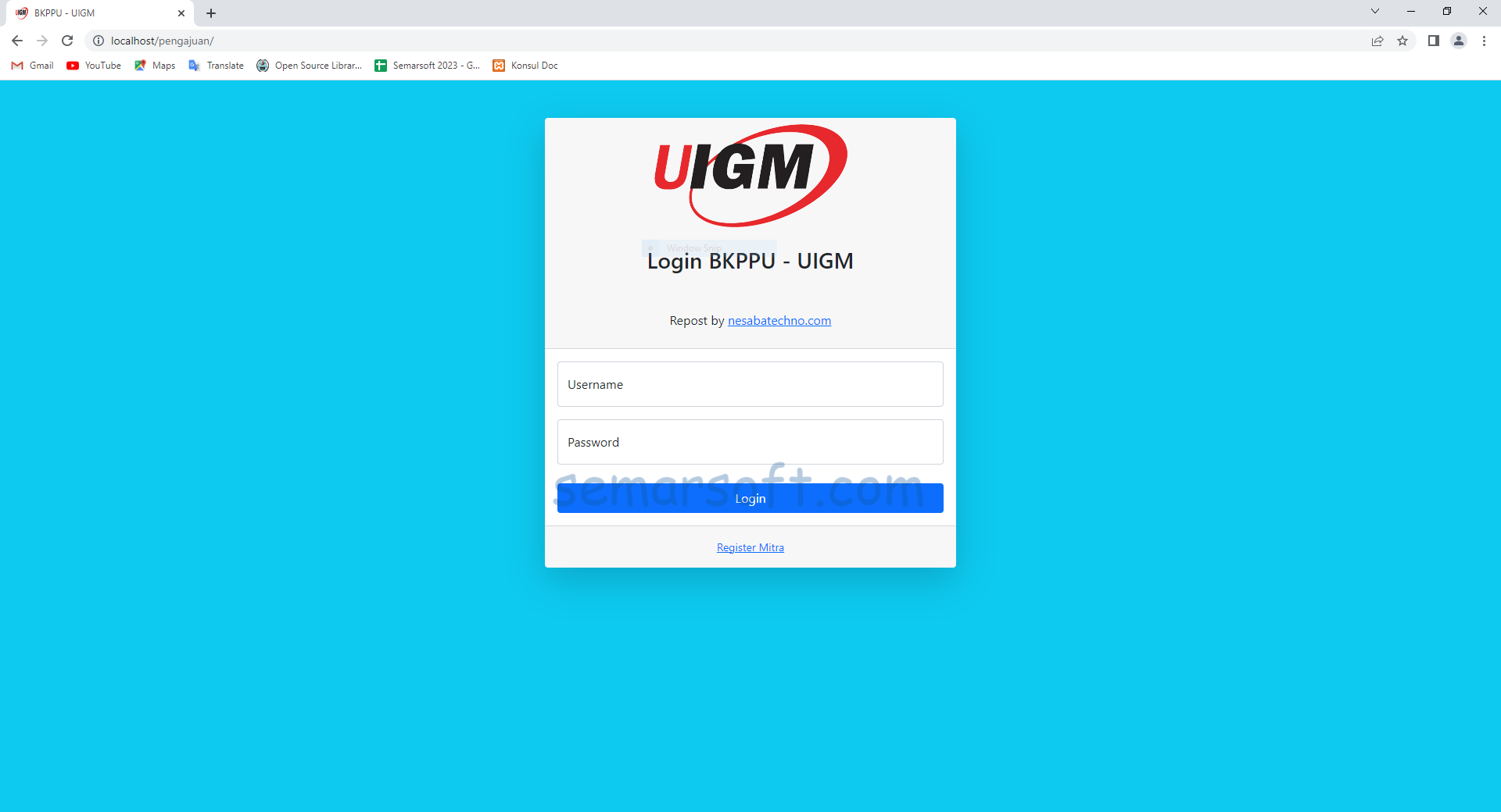 Download Aplikasi Pengajuan Kerja Sama Berbasis Web (Codeigniter) 1 ss pengajuan1 1