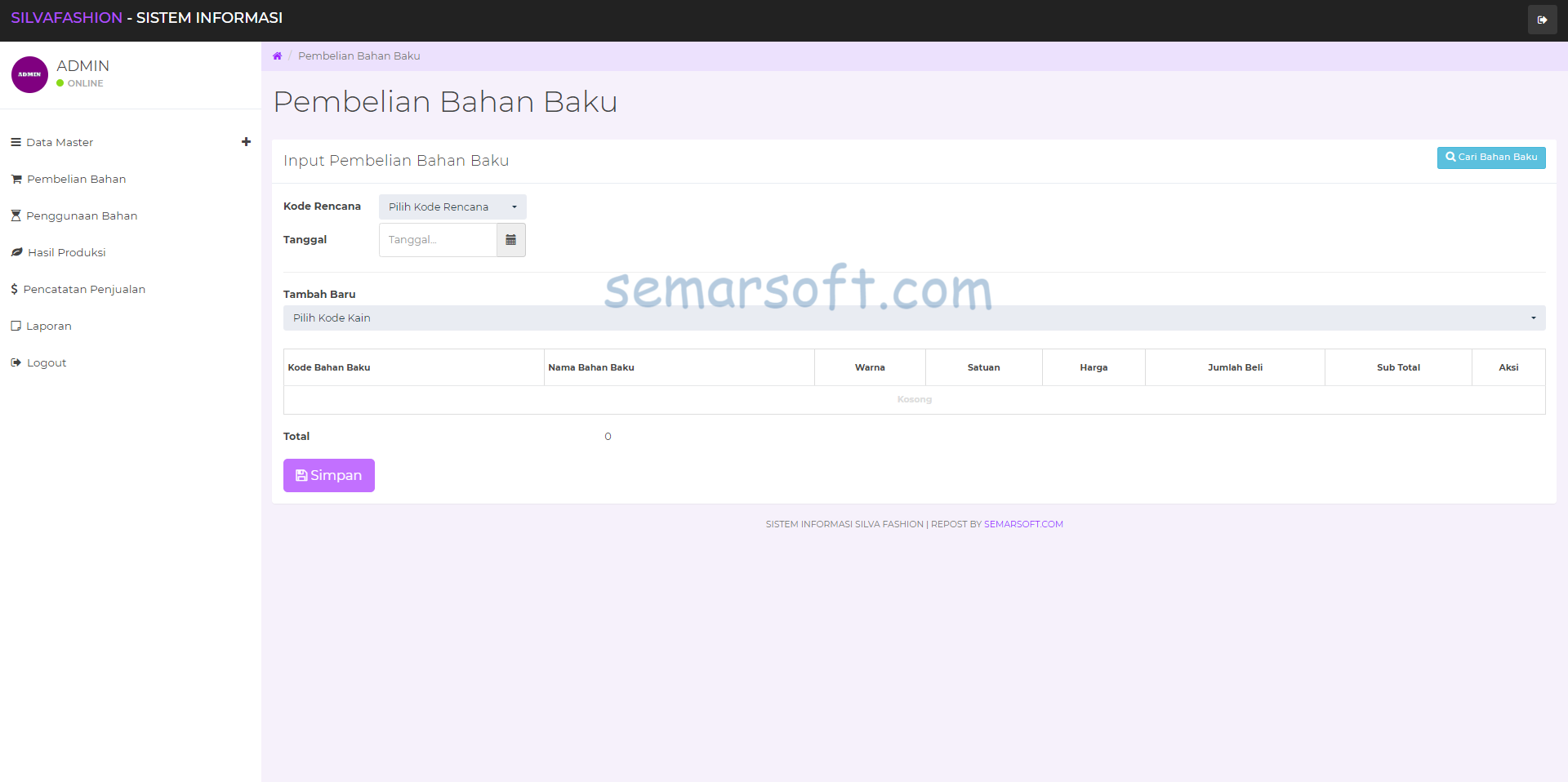 Download Aplikasi Penjualan Konveksi Berbasis Web (Codeigniter)