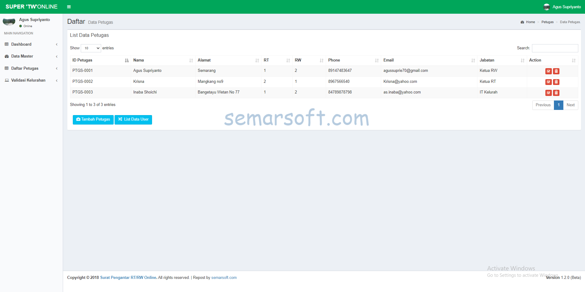 Download Aplikasi Surat Pengantar RT/RW Berbasis Web (Codeigniter)