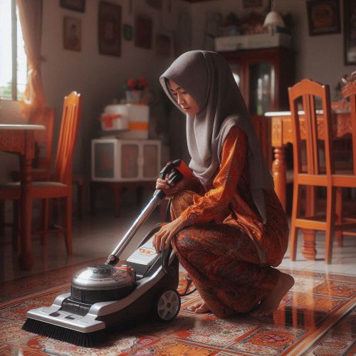 Bersih bersih dengan Mesin Pembersih Lantai