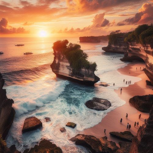 Pantai Tersembunyi di Nusa Dua Bali Pantai Tegal Wangi Bali sunset