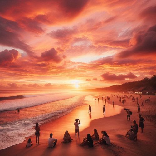 Pantai Tersembunyi di Nusa Dua Bali Pantai Mengiat Bali sunset