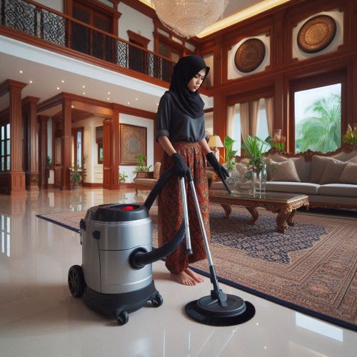 7 Alasan Mesin Pembersih Lantai Bikin Rumahmu Lebih Bersih Tanpa Capek! 1 membersihkan dengan mesin pembersih lantai