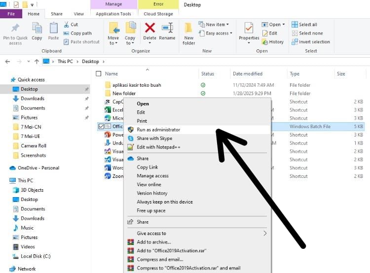 Aktivasi Microsoft Office 2019