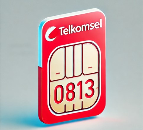 Gambar 1. Kartu SIM Telkomsel dengan kode 0813 kartu apa