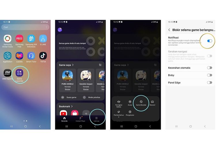 Cara Merekam Layar HP Samsung, Cara Merekam Layar HP Samsung dengan Game Launcher