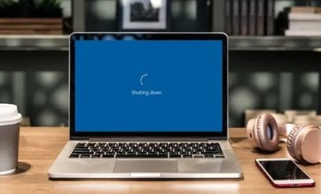 Gambar 2. Cara mematikan laptop Acer