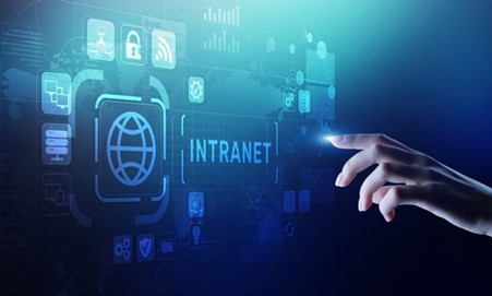 Gambar 1. Penggunaan intranet buat dunia kerja