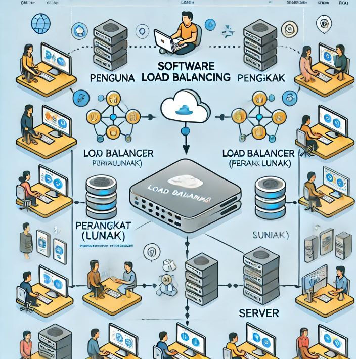 Fungsi Load Balancing, Berikut ini adalah salah satu jenis-jenis yang dimiliki Load Balancing yaitu Software Load Balancing