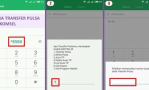 Cara Transfer Pulsa dari XL ke Telkomsel, dengan menggunakan kode USSD