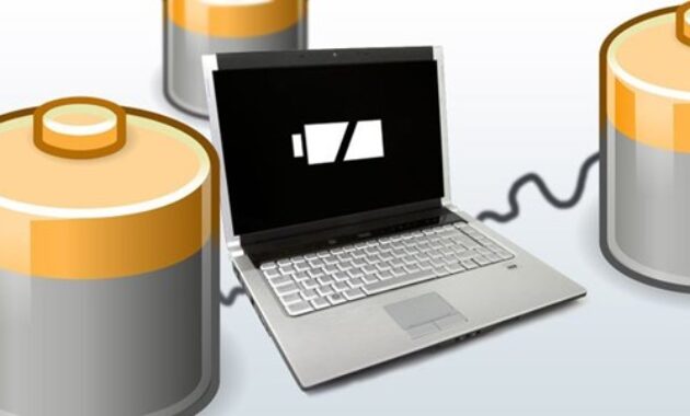 Gambar 3. Cek kapasitas baterai laptop manual