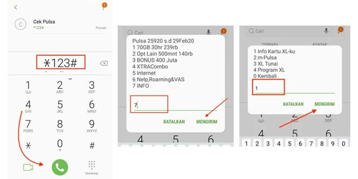 Cara Cek Kuota XL, Cara Cek Kuota XL Lewat Dial (Kode USSD)