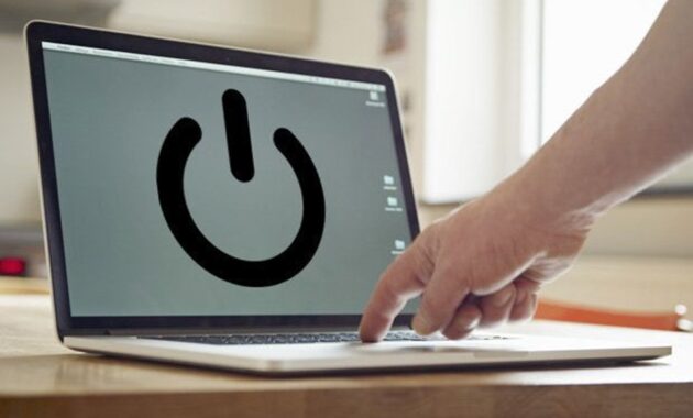 Gambar 2. Cara mematikan laptop ASUS dengan keyboard