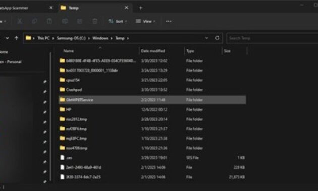 Gambar 1. Cara mengunci folder di Laptop Windows dan HP Android