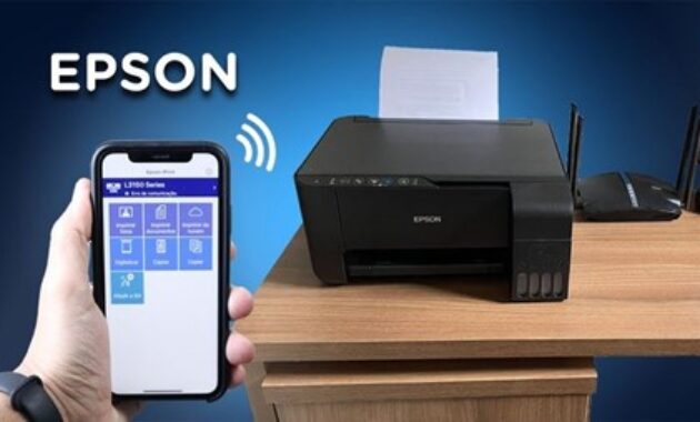 Gambar 2. Menggunakan printer wireless