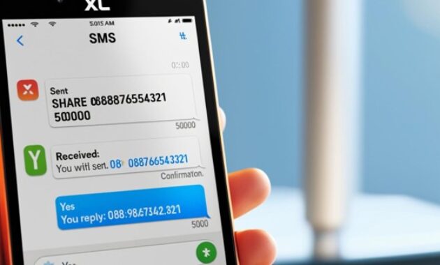Gambar 3. Cara transfer pulsa XL ke Indosat via SMS