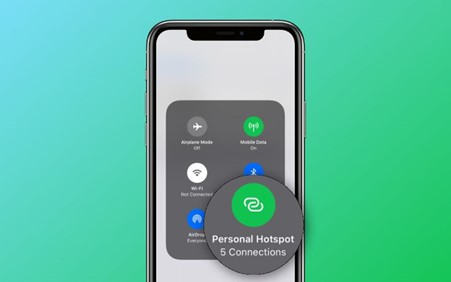 Gambar 1. 3 cara mengaktifkan hotspot iphone