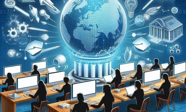 Gambar 1. Belajar tanpa terbatas ruang dan waktu