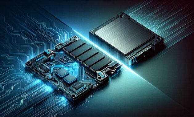 Gambar 1. Perbedaan SSD dan HDD