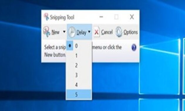 Gambar 2. Snipping tool windows 10