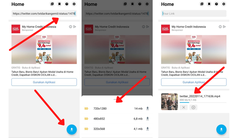 Cara Download Video Twitter Double, Cara Save Video Twitter ke Galeri HP