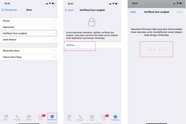 Cara Mengetahui HP Kita Disadap, Tips Biar Gak Gampang Kena Sadap dengan Mengaktifkan verifikasi dua langkah di akun penting kayak Google atau WhatsApp