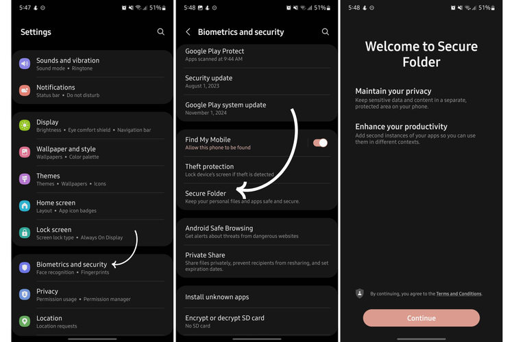 Cara Mengunci Aplikasi di HP Samsung, Cara Mengunci Aplikasi di HP Samsung Pakai Fitur "Secure Folder"