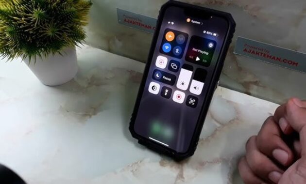 Gambar 2. Aktifkan fitur perekam layar di pusat kontrol