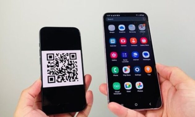 Gambar 1. Cara melihat barcode Wifi di HP Oppo