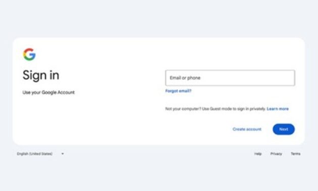 Gambar 1. Cara memulihkan akun google setelah direset