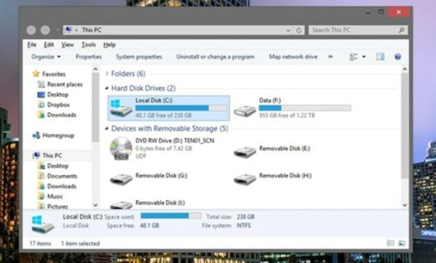 Gambar 3. Pengaturan hardisk agar lebih rapi