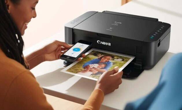 Gambar 2. Pentingnya cetak langsung dari HP yang tersambung dengan printer Canon