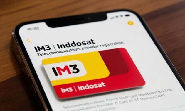 Gambar 1. Cara registrasi kartu indosat lewat aplikasi MyIM3