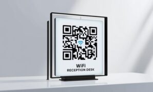 Gambar 1. Cara scan barcode WIFI tanpa aplikasi tambahan di HP