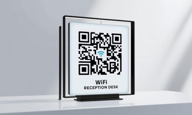 Gambar 1. Cara scan barcode WIFI tanpa aplikasi tambahan di HP