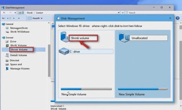 Gambar 2. Gunakan disk management bawaan windows