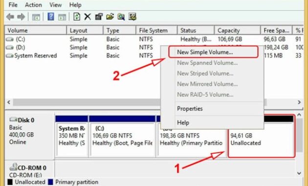 Gambar 1. Ini cara partisi hardisk windows 10 saat instal ulang