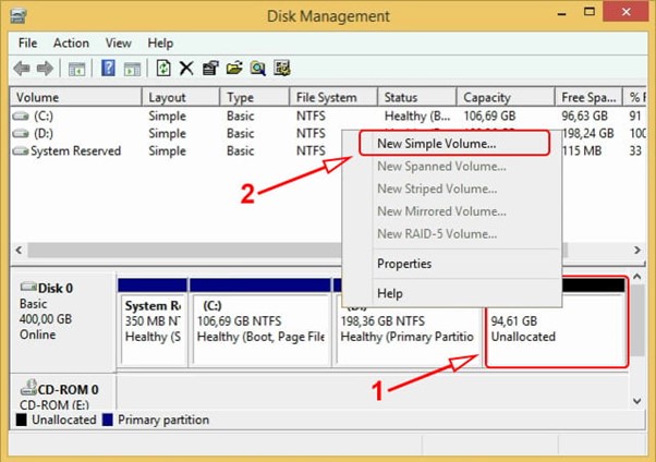 Gambar 1. Ini cara partisi hardisk windows 10 saat instal ulang