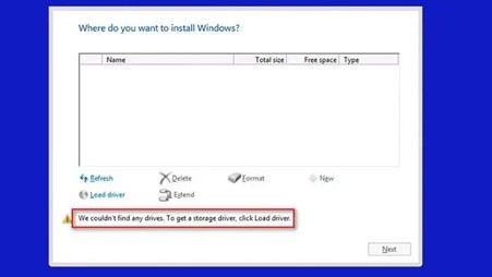Gambar 1. Cara partisi hardisk windows 7 saat instal ulang