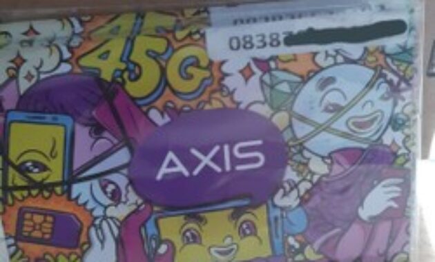 Gambar 3. Kode prefix kartu Axis