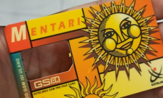 Gambar 3. Kartu Mentari milik operator Indosat
