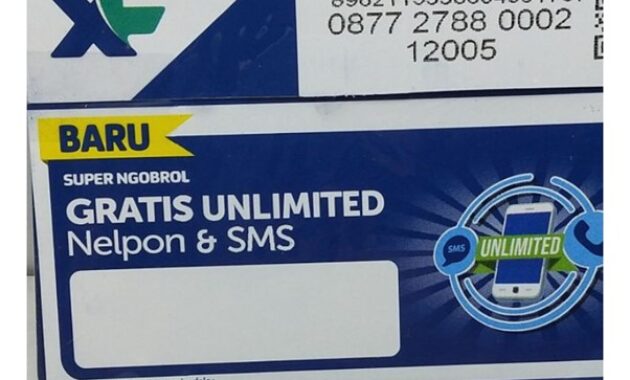 Gambar 3. 087 Awalan dari kartu XL Axiata