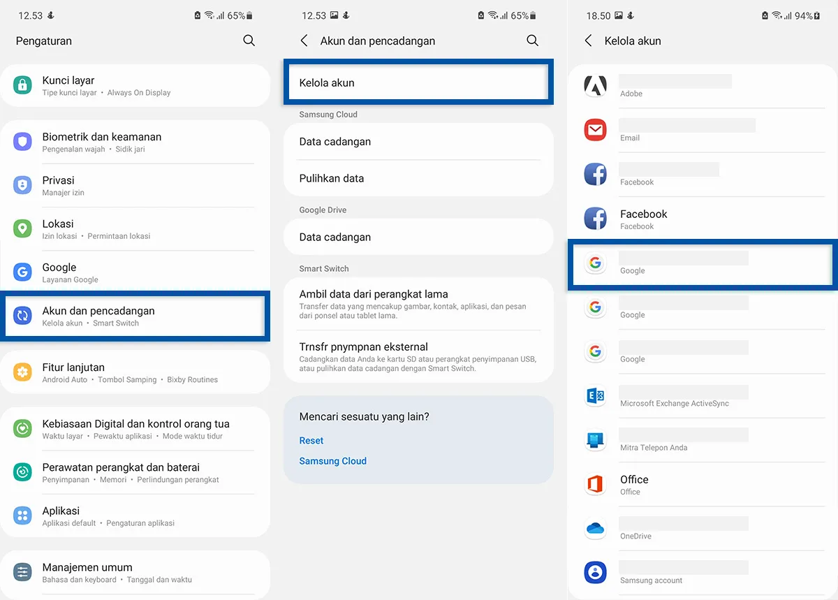 Cara Logout Gmail, Cara Logout Gmail di HP Android dengan menggunakan Pengaturan di HP