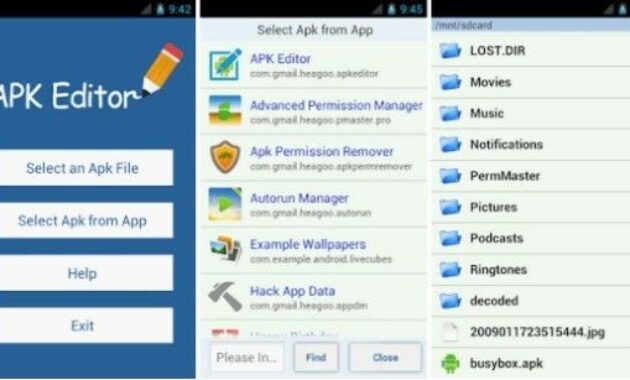 Gambar 3. Cara menggunakan Apk Editor Pro