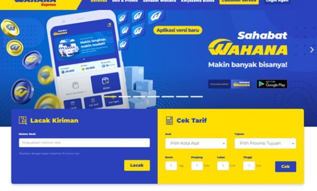 Gambar 2. Cara cek resi wahana lewat website resmi wahana