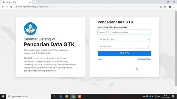 Gambar 1. Cara login SIM PKB