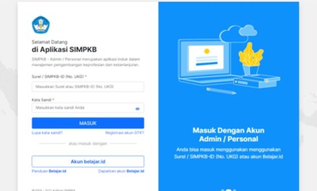 Gambar 2. Langkah-langkah cara login sim pkb