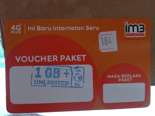 Gambar 1. Cara memasukkan voucher Axis